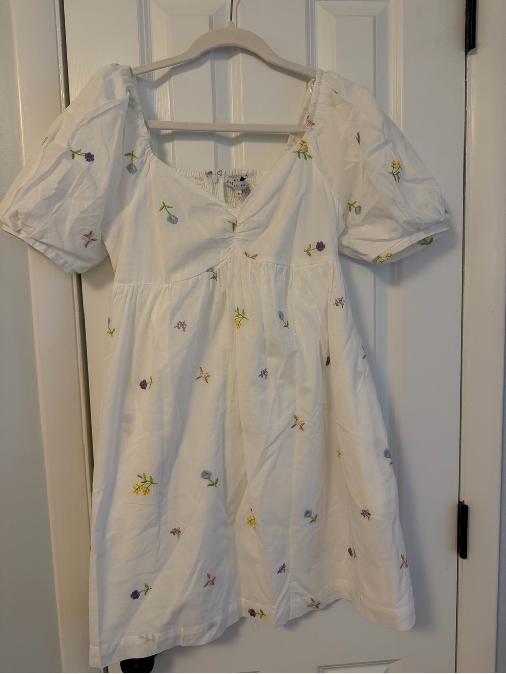English Factory Embroidered Babydoll Dress